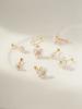 Minimalpiercing 14K Internal Lovely Pearl Flower Labret Piercing