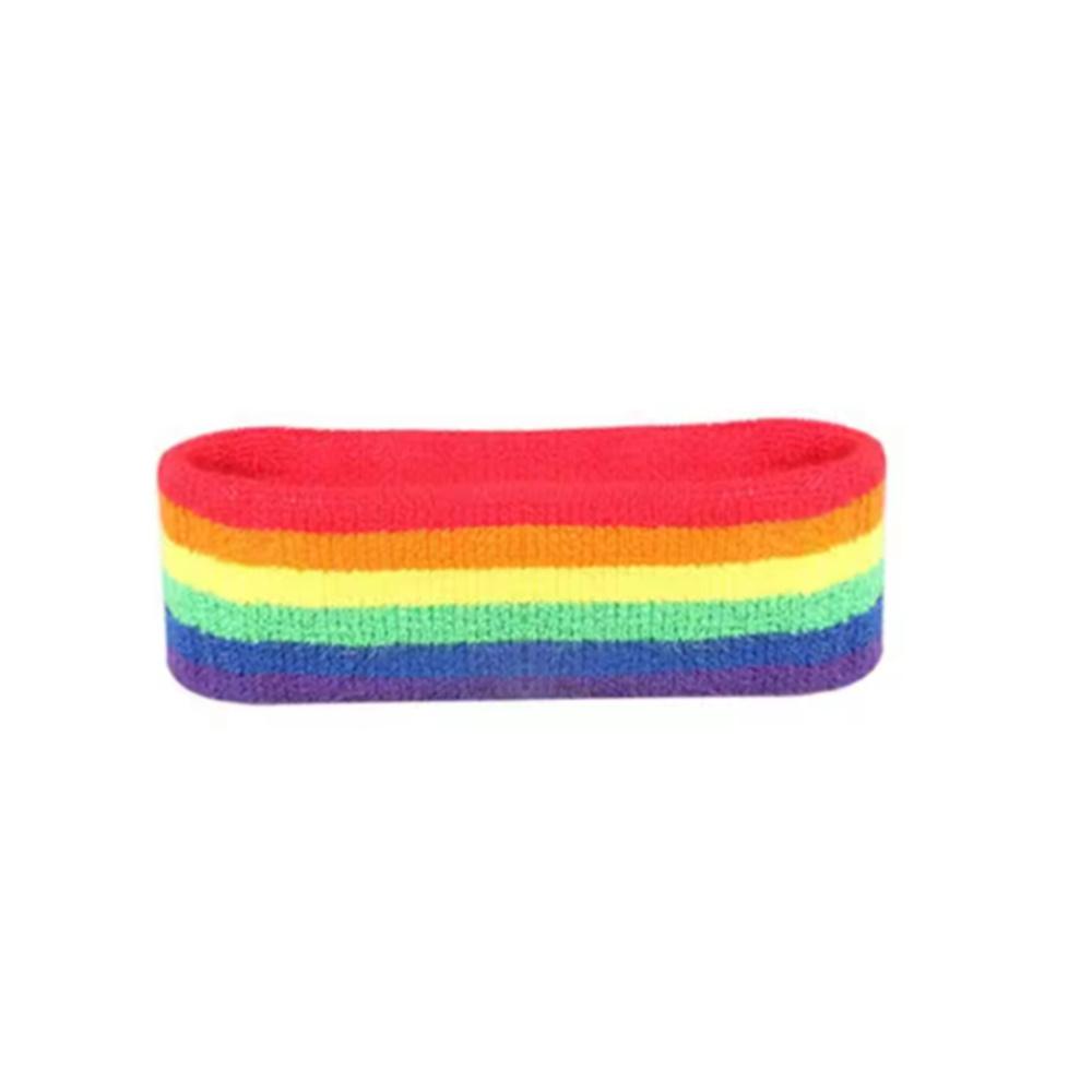 

Женская Мужская Красочная Радужная Повязка на Голову Напульсник Спортивные Аксессуары Йога Бег Широкая Эластичная Мягкая Повязка на Голову Повседневная Повязка на Голову 1 Piece