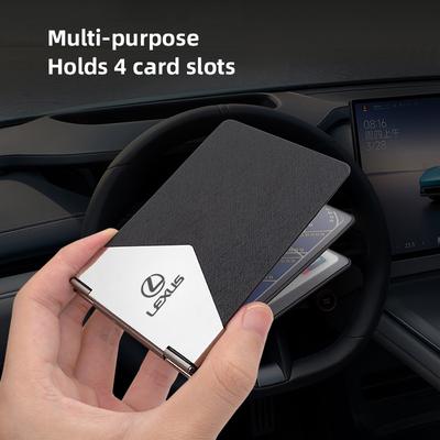 Car Driver License Card Holder Aluminum Thin ID Credit Case For FSPORT LBX NX RX 350h 450h ES UX 300e GS GX IS LS LX CT