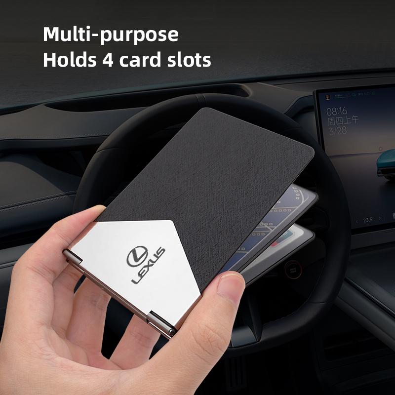 2026 Hot Interior Stickers Car Driver License Bag Leather Credit Card Holder Cover For Lexus RX330 IS250 Ct200h ES300h RX350 IS3