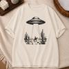 UFO Western Cowboy TShirt Summer Casual Short Sleeve Top Vintage UFO Cowboy Shirt Gift Tee Y2K Retro 90s Western TShirt