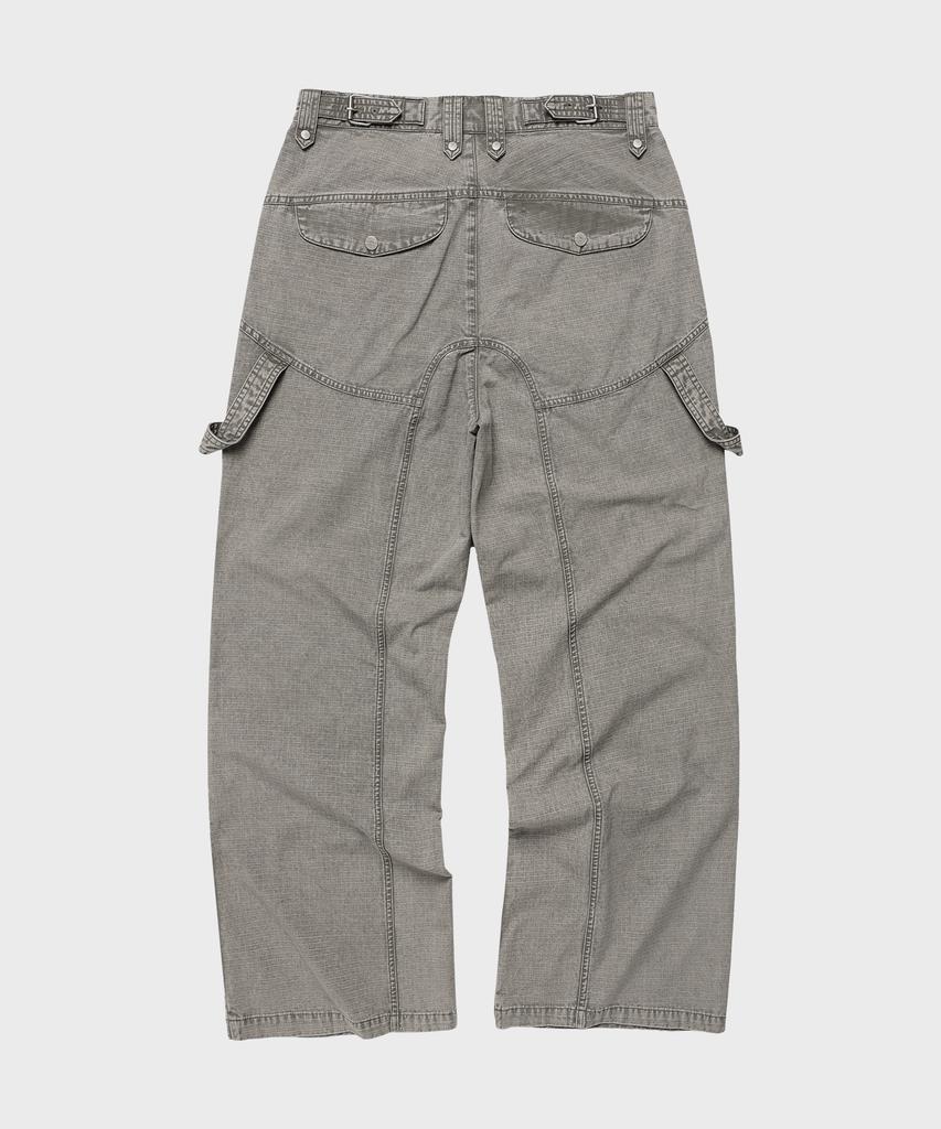 THEVINYLHOUSE Open Double Knee Pants Gray