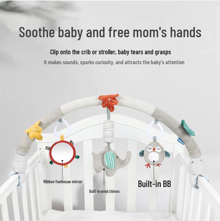Aipinqi Nordic Baby Crib & Stroller Plush Clip Toy