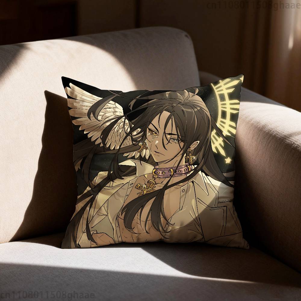 What In HELL Is Bad  Pillow Case Anti-dustmite Pillowcase Invisible Zipper Silky Short Plush Sofa Cushion Cover