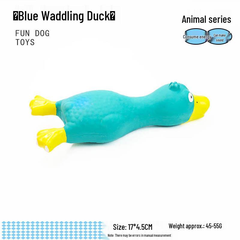 Pet Latex Chew Squeaky Duck Toy - Durable & Fun for Dogs