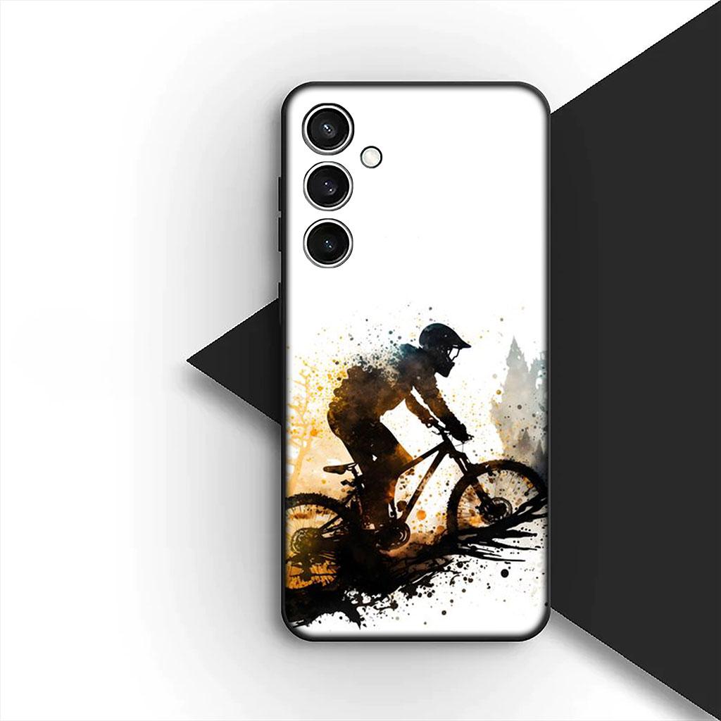 Mountain Bike Cycling Art Silicone Phone Cover for Xiaomi Redmi 15 15C A4 A5 9A 9C NFC Note 9 8 9T 8T Soft Case