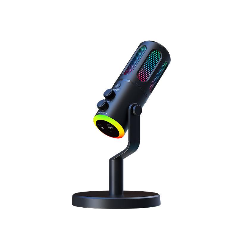 RGB Gaming Microphone - Wired Condenser for Streaming, Recording, and KTV