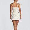Summer Sexy Round Neck Sleeveless Hip Hugging Tied Dress