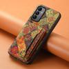 For Samsung Galaxy A05s 4G Case Colorful Florals Leather Back Cover with Card Holder Kickstand