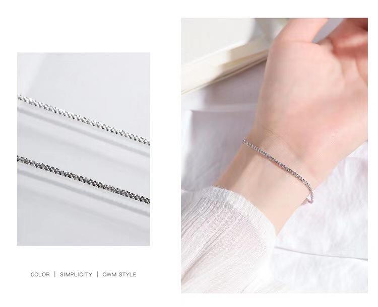 925 Sterling Silver Starry Sky Bracelet for Women - Summer Korean Mori Style, Simple & Trendy Hand Jewelry