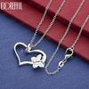 925 Sterling Silver Fashion Jewelry Wedding Butterfly Heart Necklace