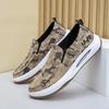 Casual Men's Shoes Flat-soled Canvas Shoes Soft Soles Light and Breathable Summer New Single Shoes Walking Comfortable Versatile Shoes
