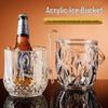 Thickened Acrylic Ice Bucket with Clip