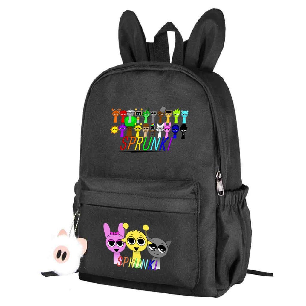 Campus Schoolbag Primary And Secondary School Students Cute Rabbit Ears Personalized Backpack Cartoon Printing