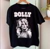 Dolly Parton Black & White Portrait DOLLY Graphic T Shirt Country Music S-5XL