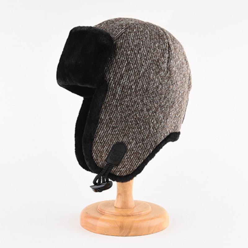 Thunderbolt Hat Men and Women Winter Padded Thickened Ear Protection Cap Cycling Outdoor Ski Ins Warm Cold Cotton Cap