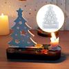 DIY Christmas Silicone Molds Epoxy Resin Mold Christmas Resin Mold Christmas Tree Castle Base New Year Handcraft Home Decoration
