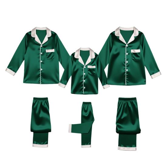 Familie Julepysjamas Matchende Sett 2 Deler Nattøy Antrekk Jule-temakostymer Komfortabelt Loungewear for Voksne Barn