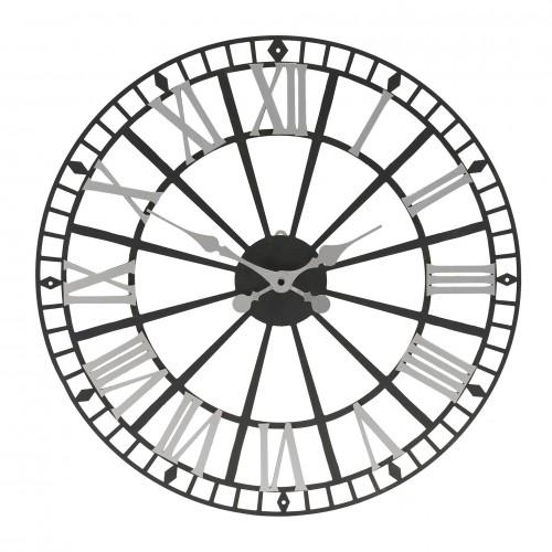 Hometime Retro Metal Skeleton Wall Clock 49cm