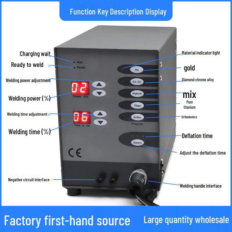 2025 High-Power Spot Welder for Dental, Orthodontic, CNC, Argon Arc, Gold, Silver, Jewelry, Necklace Welding