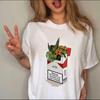 Erdbeere Tarot Niedliches Damen T-Shirt Mode Tees Weiblich Kurzarm Cartoon Kleidung 3D Druck O-Ausschnitt Oberteile Grafik T-Shirts