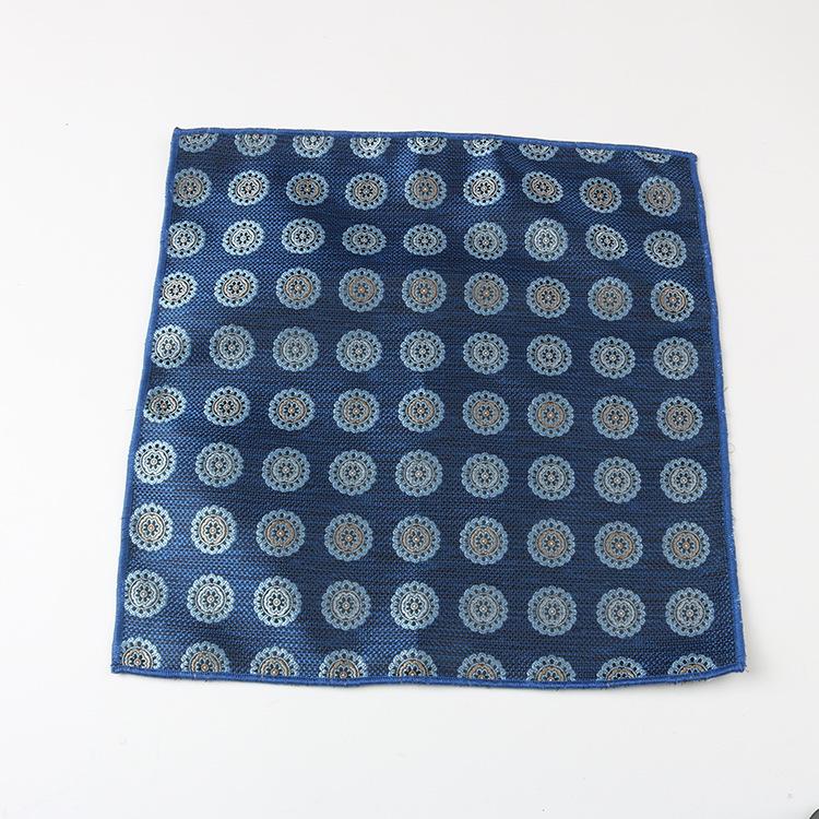 Men'S Handkerchief Square Towel Polyester Cashew Flower Suit Pocket Towel Dress Square Towel