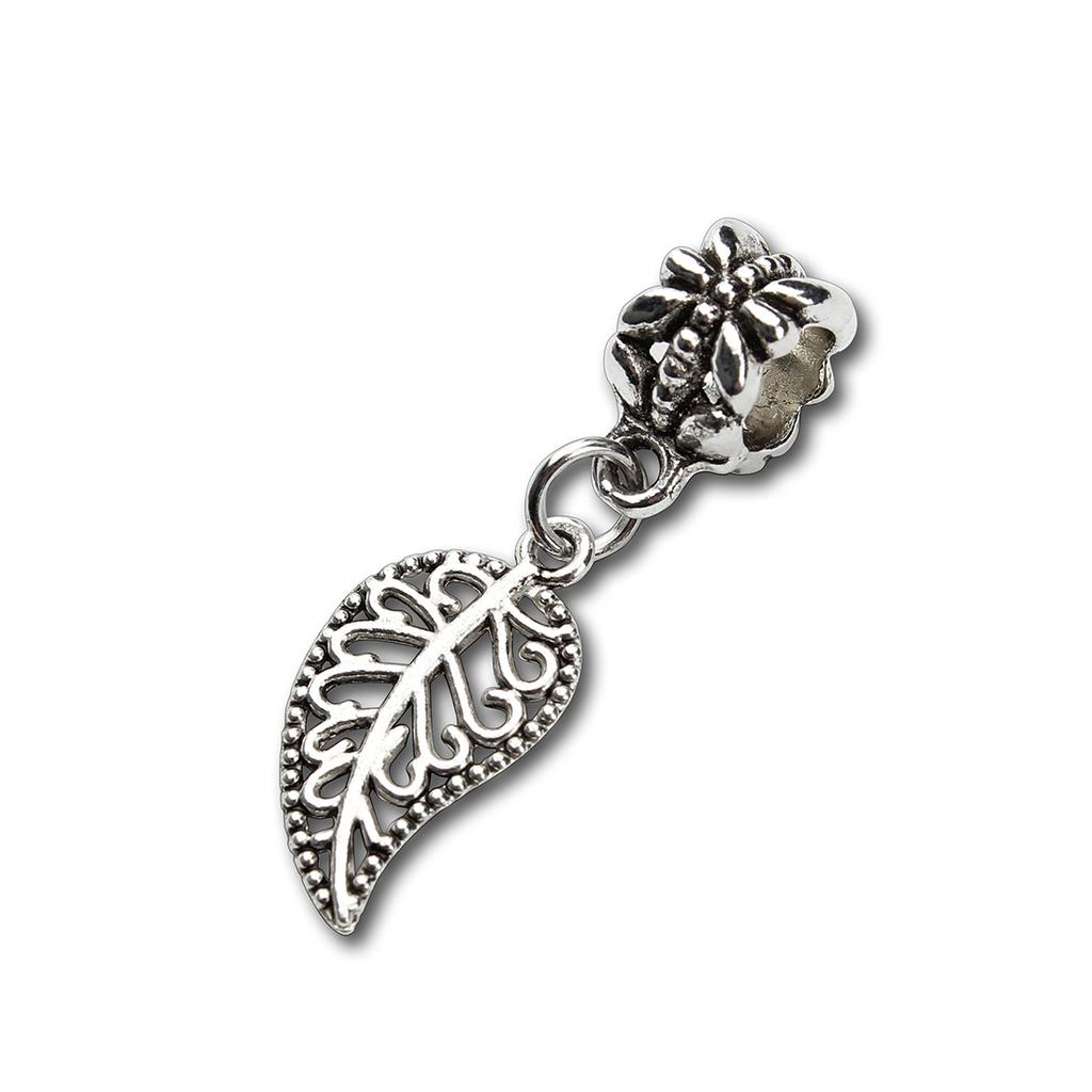 Louleur 10pcs Antique Silver Color Pendants Charm Big Hole Pendant For Jewelry Making DIY Gifts Bracelet Necklace Accessories