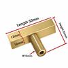 Stainless Steel Drawer Handles Gold Drawer Knobs Modern Cabinet Handles  for Cupboard Wardrobe