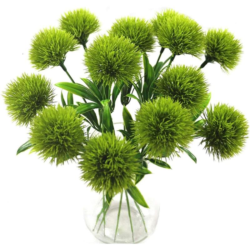 3/6/12Pcs 28cm  Silk Dandelion Artificial Flower Plant Bouquet for Home Decor Wedding Decorative Party Table Vase Decoration