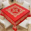 High-Grade Luxury PVC Tablecloth: Waterproof, Oil-Proof & Scald-Resistant, New Chinese Style for Round Tables