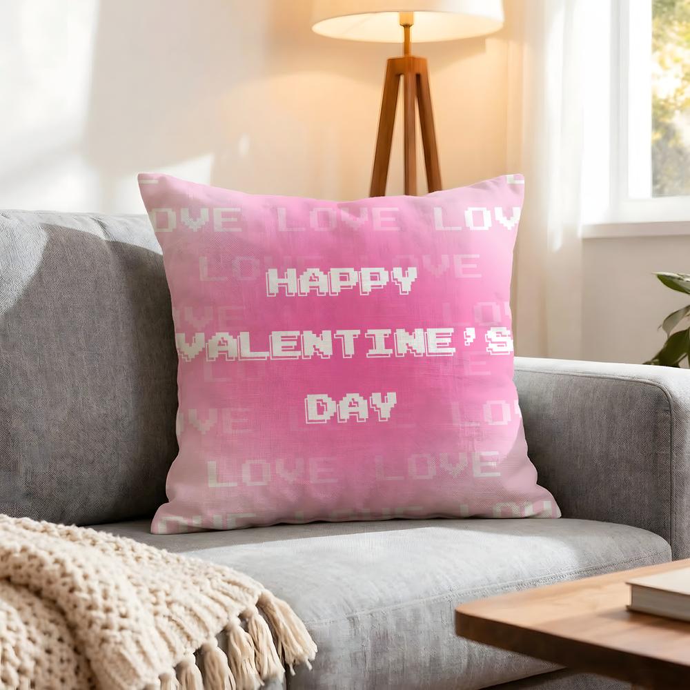 Holiday Valentine'S Day Cushion Cover 1Pcs Decorative Covers Soft Cushion Case For Sofa Couch Decor 40X40 45X45 Pillowcases