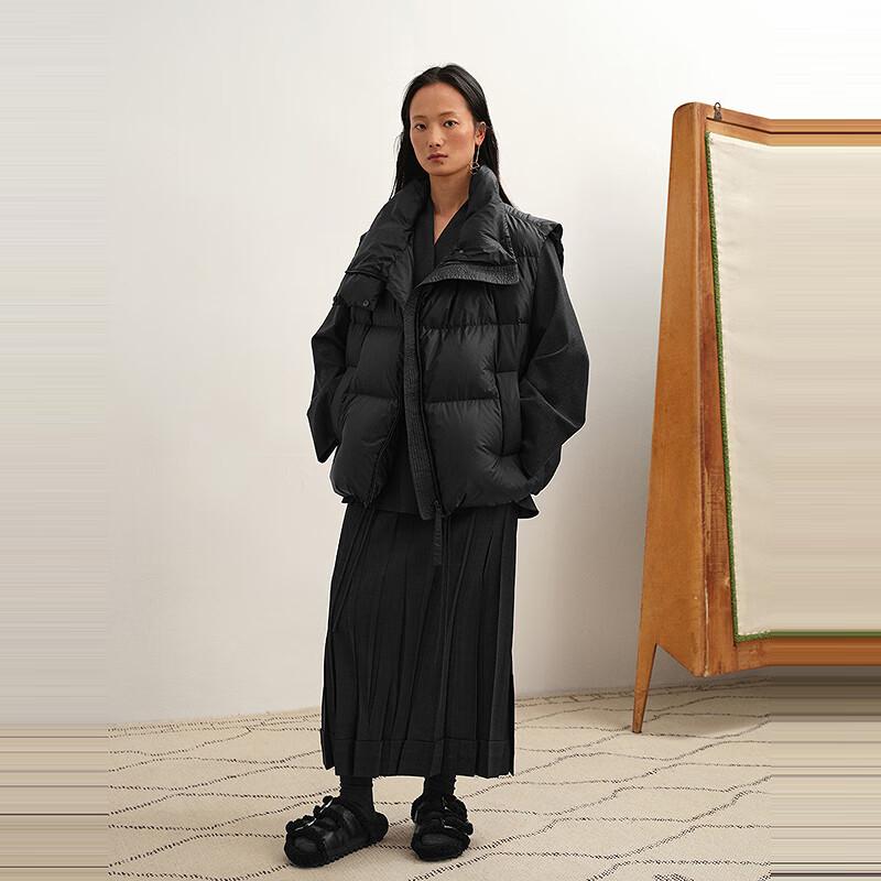 LESS 2025 Winter Stand Collar Sleeveless Down Vest