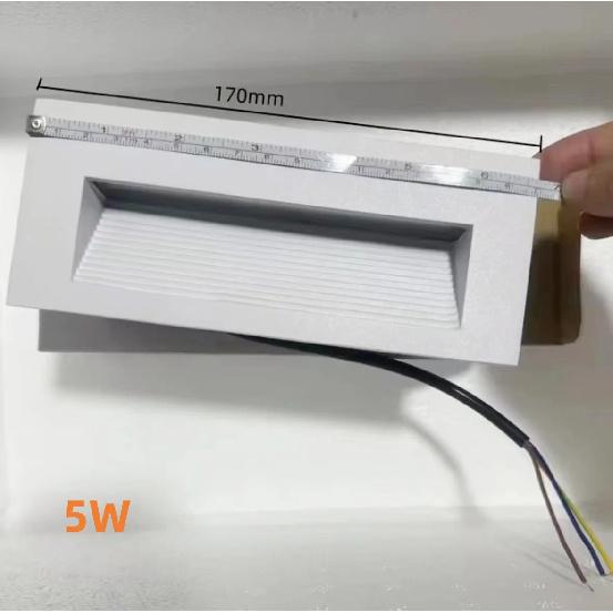 LED IP65 Waterproof Stairs Step Light Outdoor Wall Lamp Corner Garden Street Footlight  Recessed for Porch Yard Balcony 220V