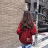 Neue koreanische Version des lockeren, dünnen, langärmeligen avocadogrünen Strickpullover-Cardigan-Mantels für Frauen