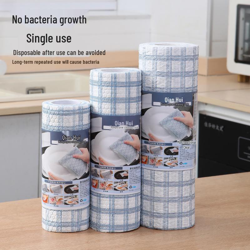 Dual-Use Disposable Kitchen Towels - Durable Wet & Dry Cleaning, Lint-Free