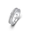925 Sterling Silver Ring AAA Zircon Adjustable Simplicity Fashion Exquisite Women Jewelry Accessories Wedding Party Gift