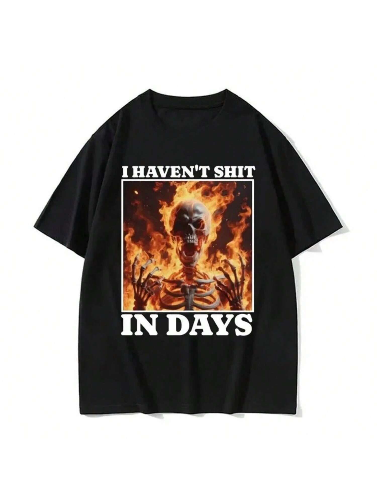 I Haven t  In Days Funny T Shirt Ironic Skeleton Meme T-Shirts  unisex Wo unisex Harajuku Gothic T-Shirt Streetwear Graphic Y2K Top1 S разноцветный