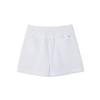 Polo Solid Color Casual High-Waisted Wide-Leg Regular Shorts Women Shorts White WMXGSHON4H20001-100