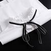 Korean Stand Lapel False Collar Women Embroidery Faux Col Half Shirt Blouse Fake Collars Sweater Shirt Detachable Collars