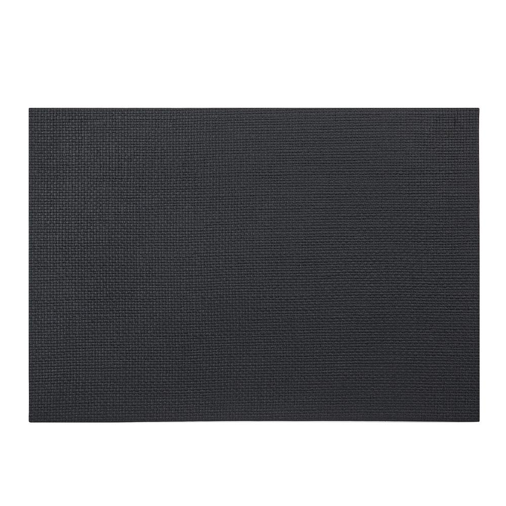 Stylish Woven-pattern Rectangular Leather Placemats, Heat-resistant and Non-slip, Perfect for Modern Home Decor.