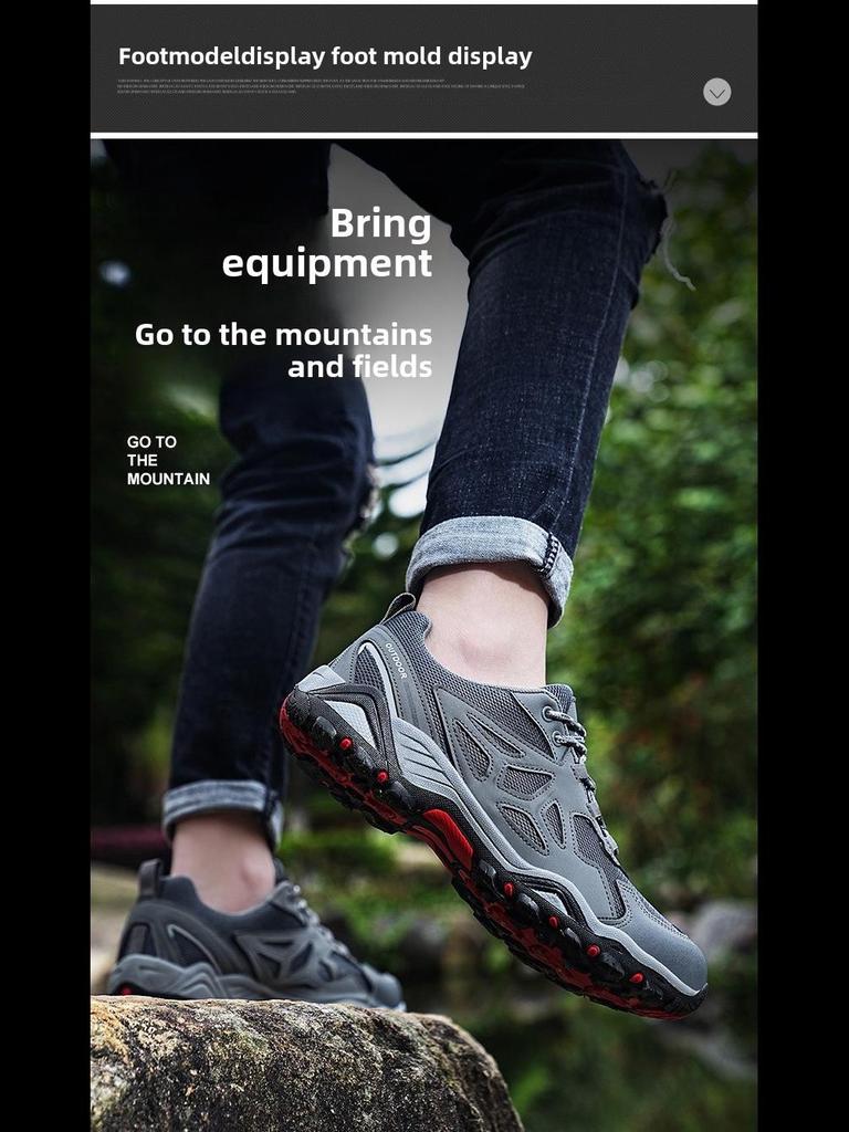 Spring/Summer Outdoor Hiking Shoes: Breathable Mesh for Men and Women