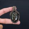 Tree Of Life Copper Seraphinite Gemstone Pure Copper Wire Wrapped Handmade Pendant Jewelry For Her