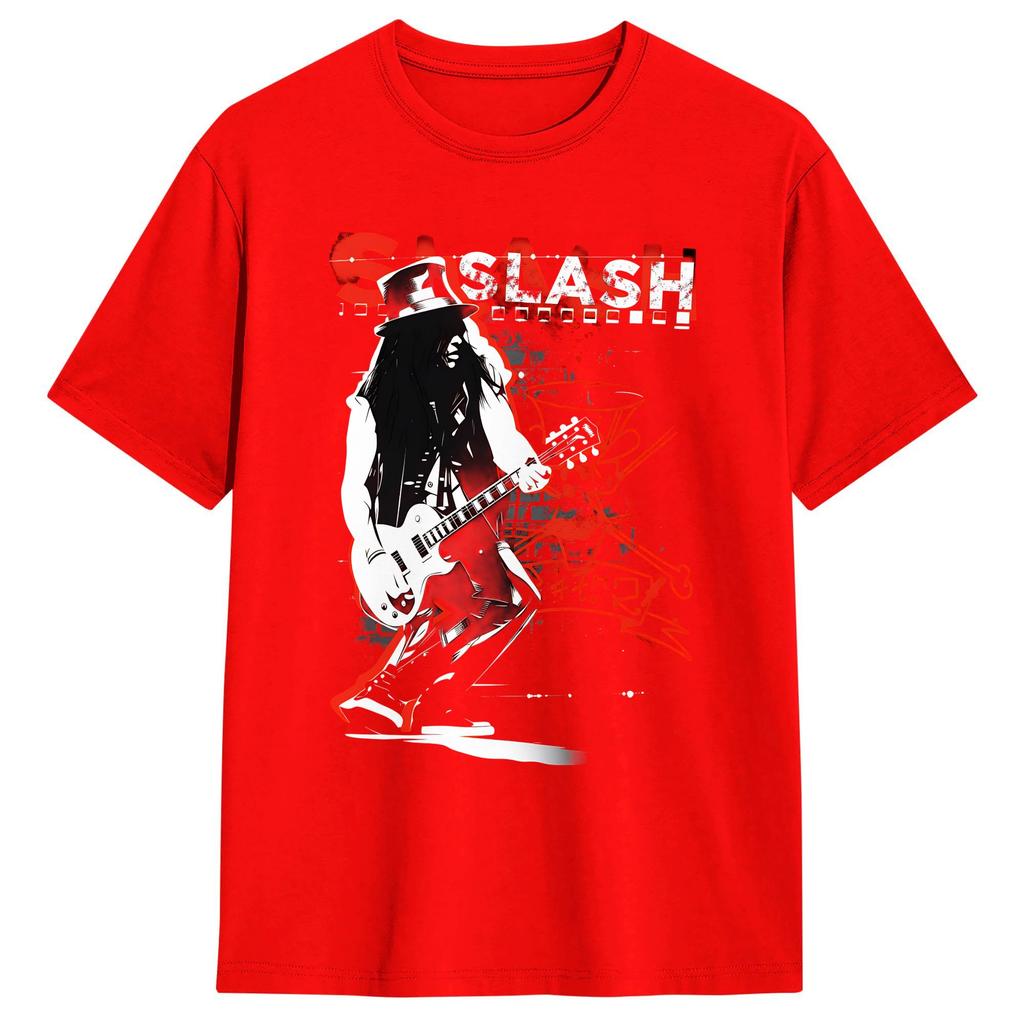 Unisexs Legendary guitarist Slash T Shirt Cotton Clothing Novelty Short Sleeve Round Collar Tees Summer TShirt