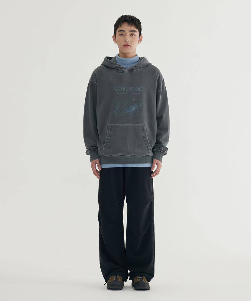 COVERNAT Signature Symbol Parachute Sweatpants Melange Gray