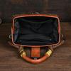 Johnature Vintage Luxury Handbag Handmade Leather Carved Women Bag Versatile Female Shoulder & Crossbody Bags
