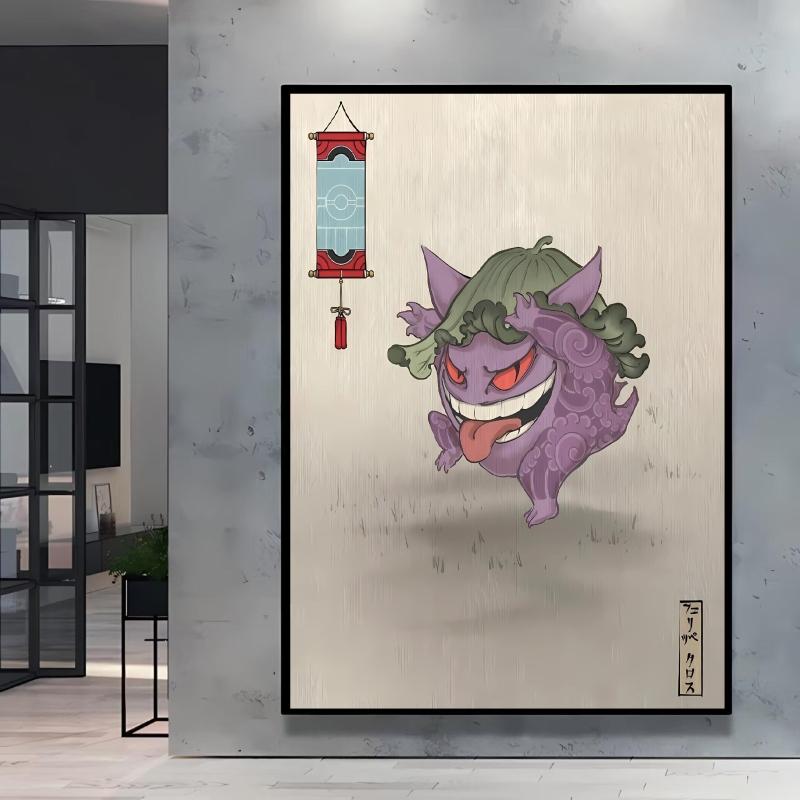 Anime Posters Wall Art Pokemon Cartoon Character Picture Modular Prints Home Room Painting Children's Bedroom Decor Best Gift