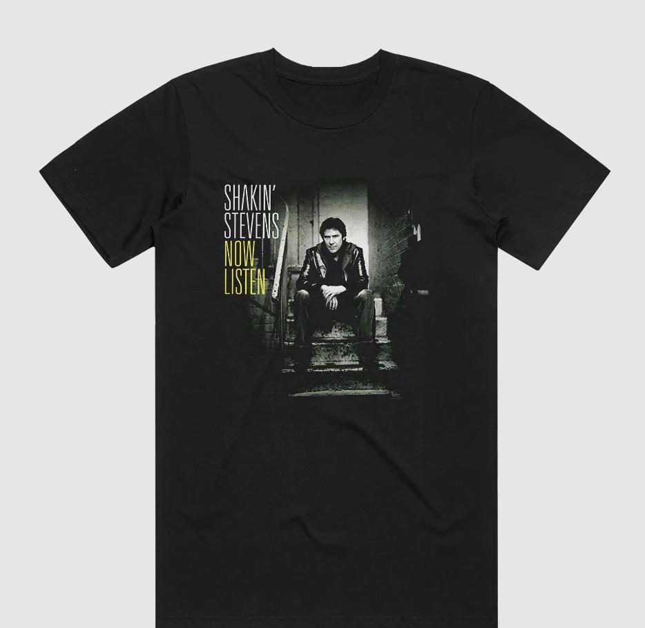 Shakin Stevens Now Listen Album Unisex TShirt Adult Full Size SU213 Unisex T-Shirt XXXL