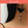 Fashionable Bat Logo Ear Accessories Handcrafted Acrylic Earrings For Women