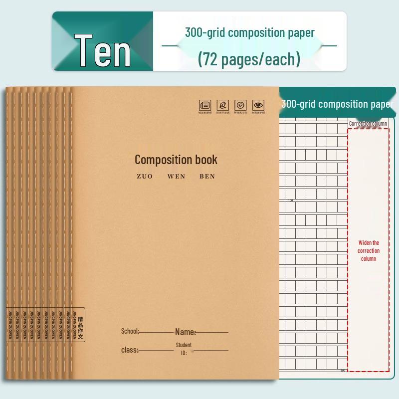 Elementary School Composition Book: 16k Homework & Notebooks for Grades 3-6 in Language, Math, and English.