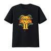 Double Dragon 2 Retro Gaming T Shirt Classic Design with Fiery Dragons and Bold Typography Bre